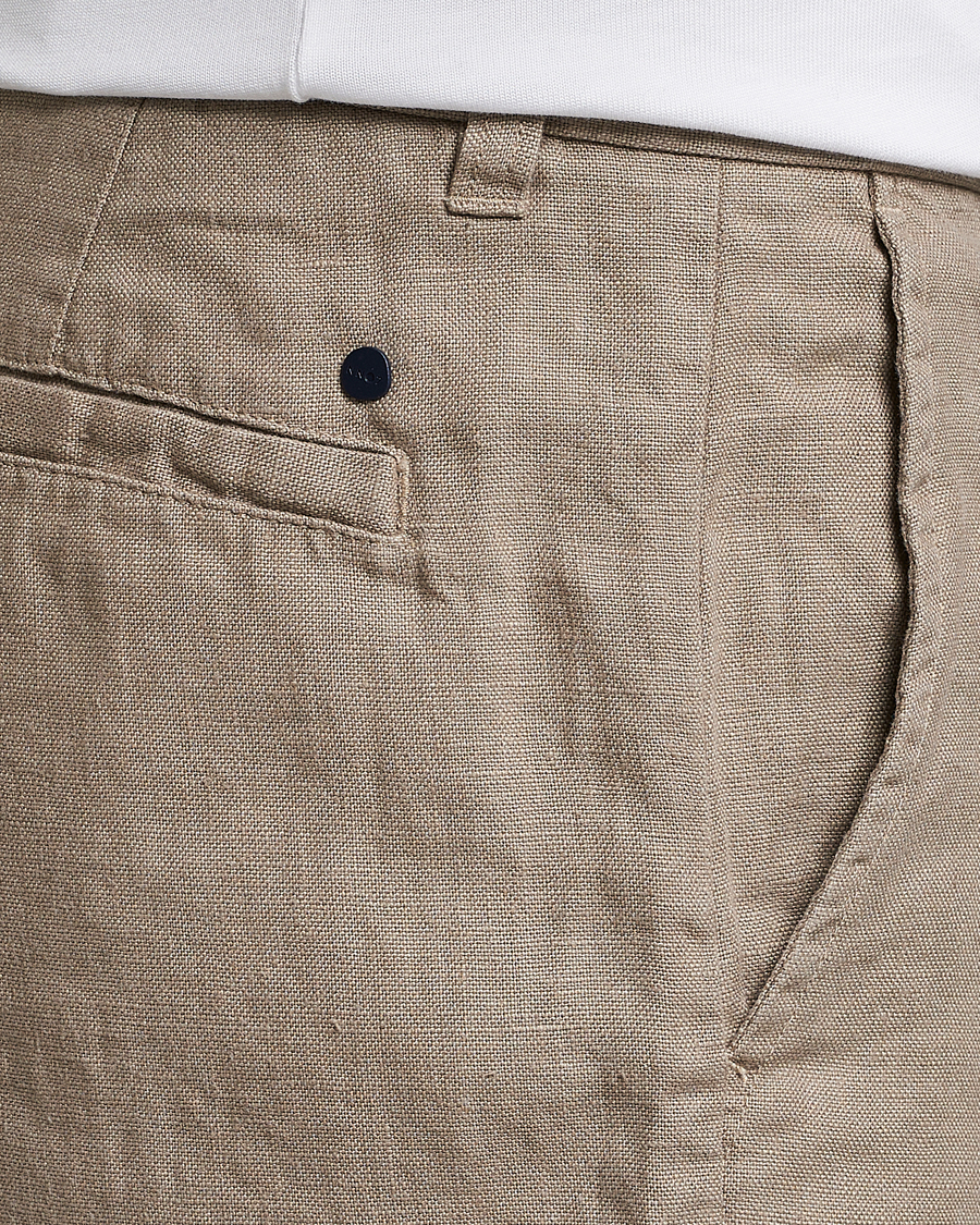Hombres | Pantalones cortos | NN07 | Crown Linen Shorts Greige