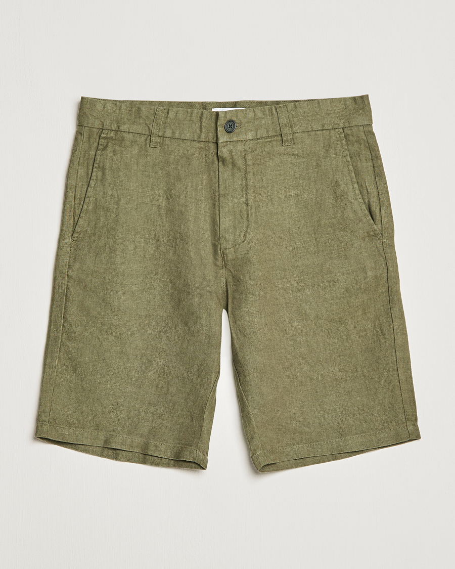 Hombres | Pantalones cortos | NN07 | Crown Linen Shorts Army
