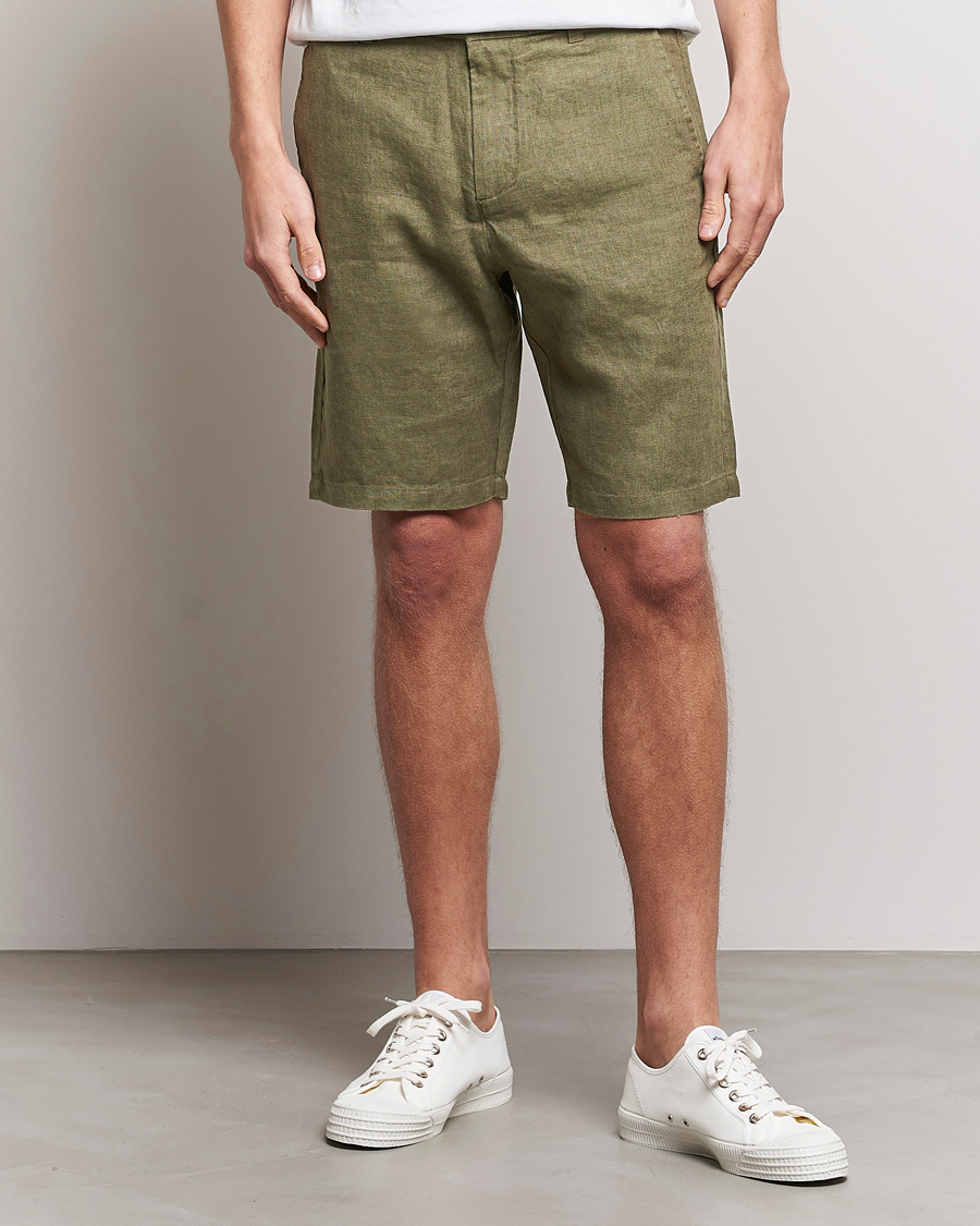 Hombres | Pantalones cortos | NN07 | Crown Linen Shorts Army