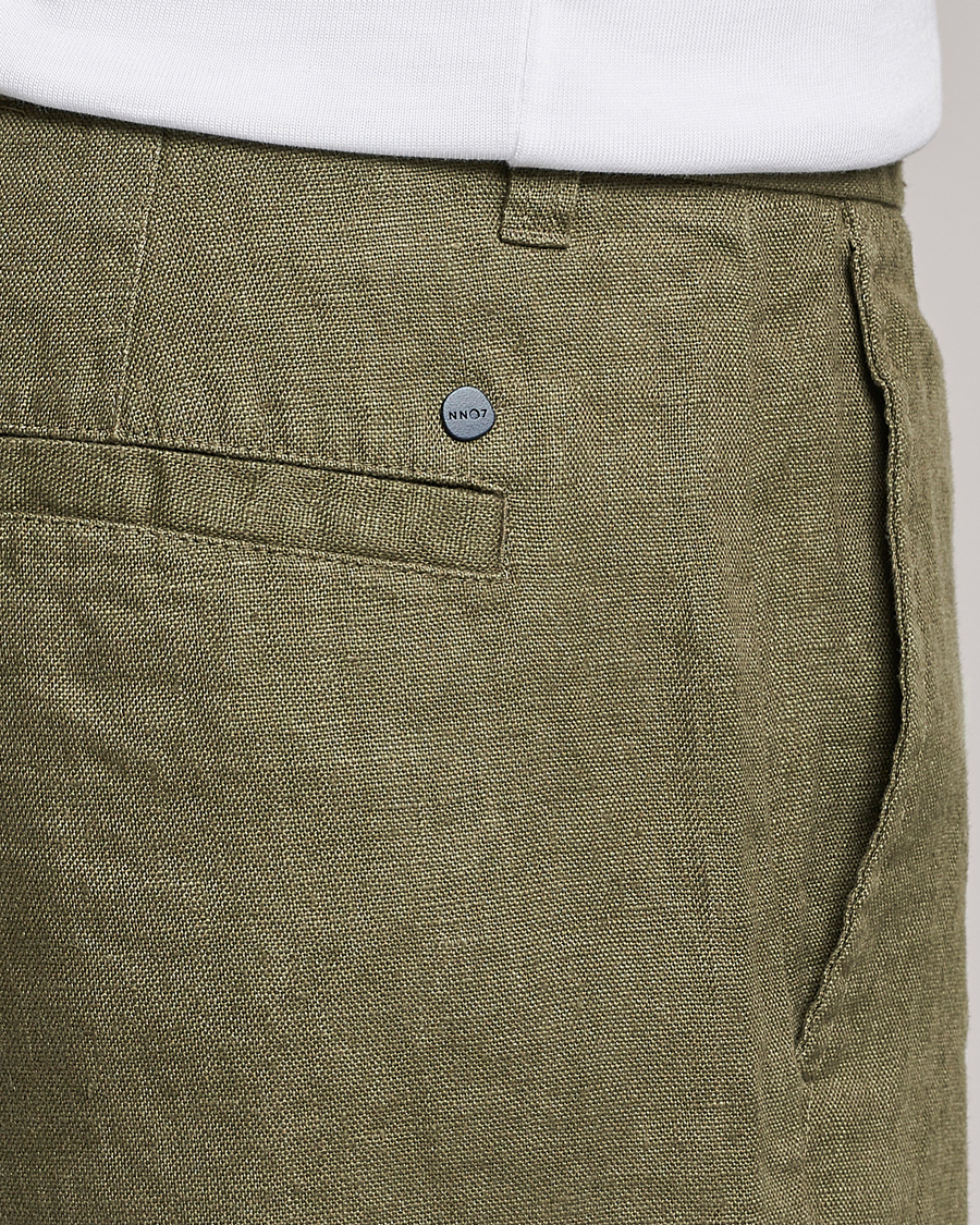 Hombres | Pantalones cortos | NN07 | Crown Linen Shorts Army