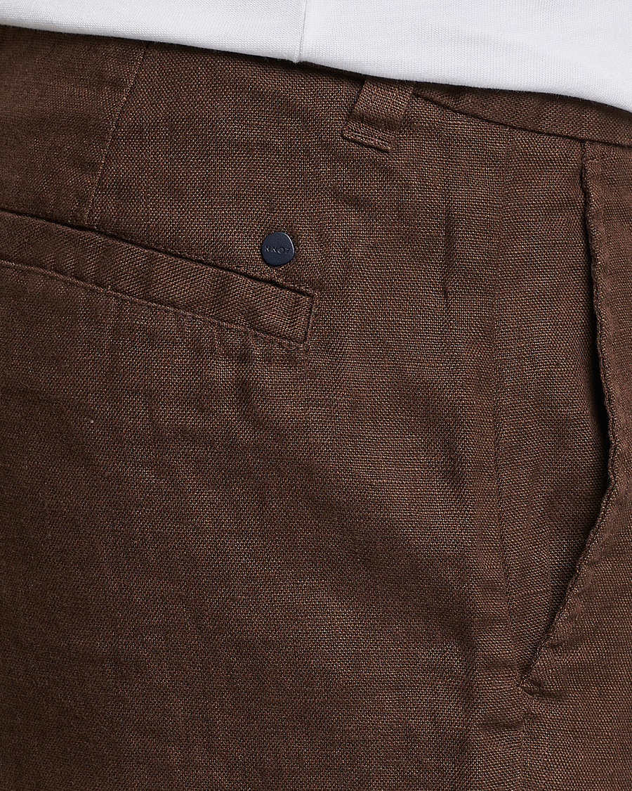 Hombres | Pantalones cortos | NN07 | Crown Linen Shorts Brown