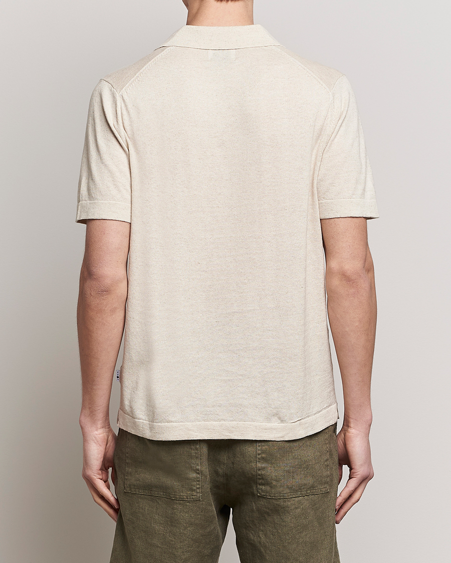 Hombres | Polos | NN07 | Ryan Cotton/Linen Polo Oat