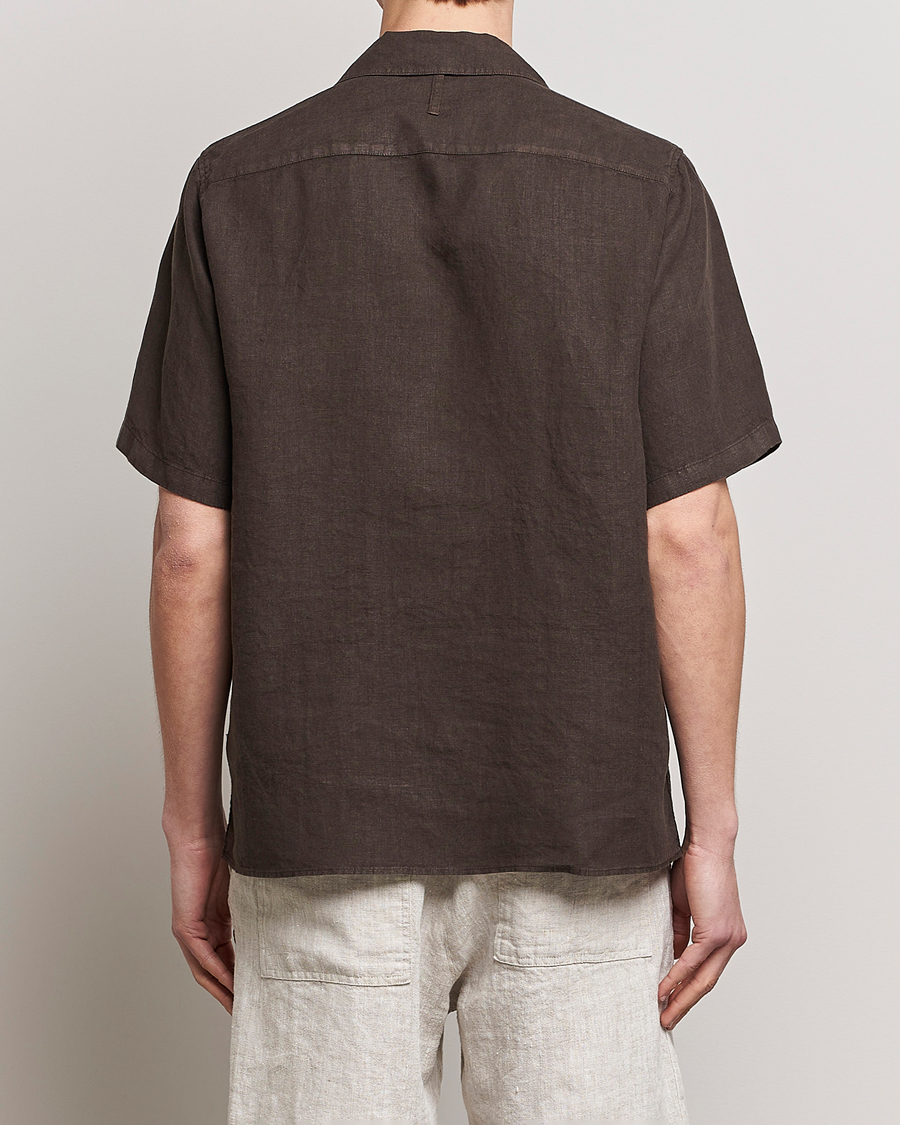 Hombres | Camisas | NN07 | Julio Linen Resort Shirt Brown
