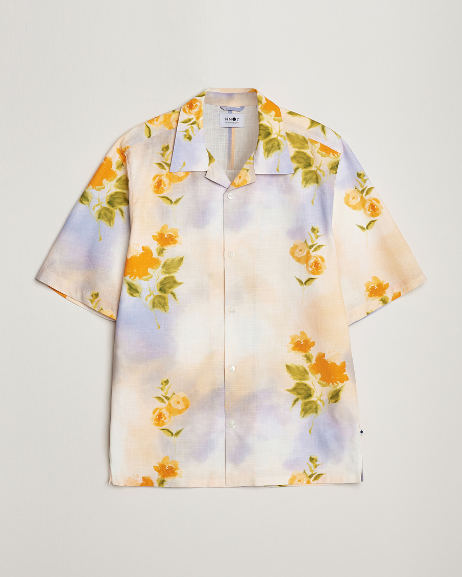 Hombres | Camisas | NN07 | Ole Short Sleeve Printed Cotton/Tencel Shirt Multi