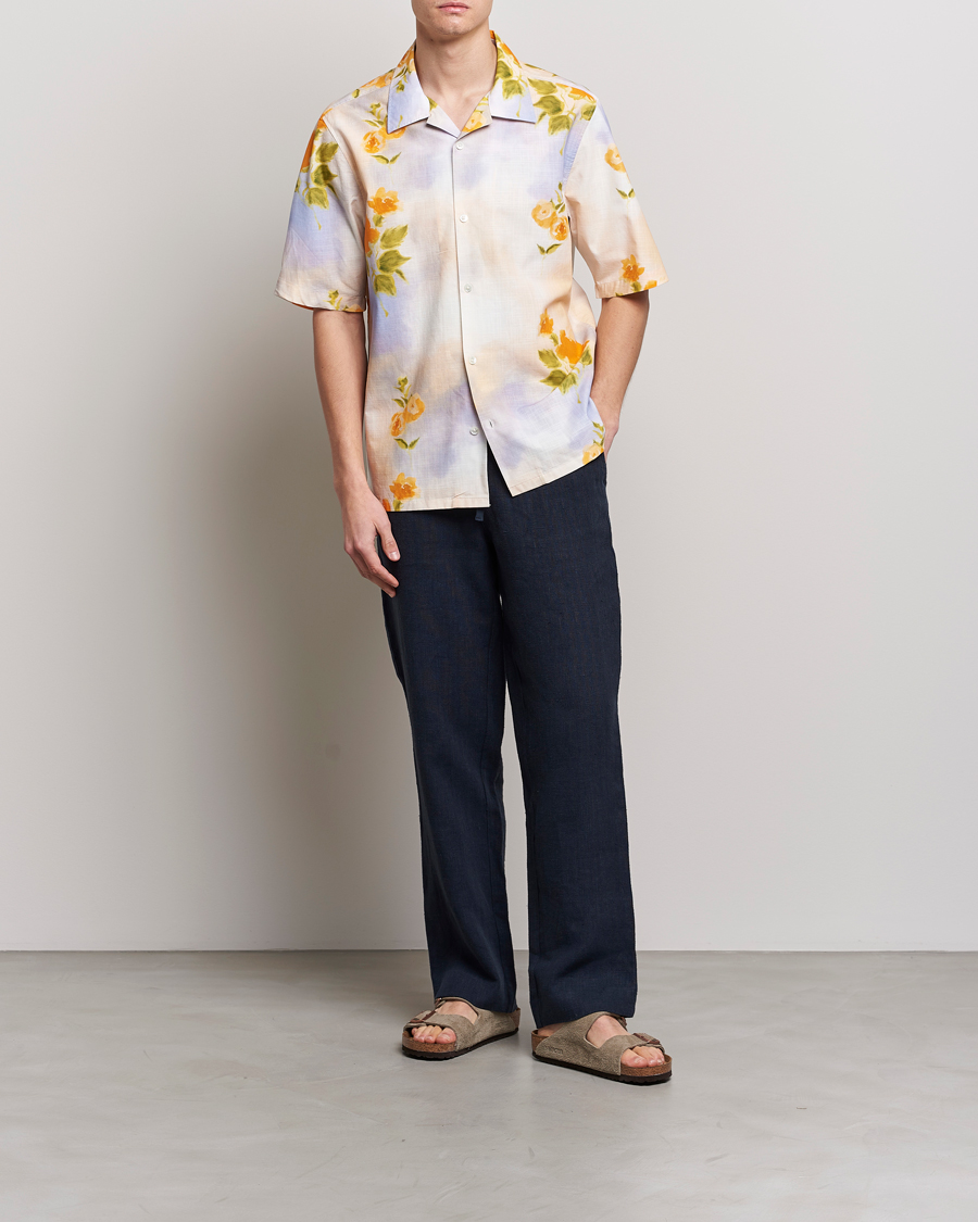 Hombres | Camisas | NN07 | Ole Short Sleeve Printed Cotton/Tencel Shirt Multi