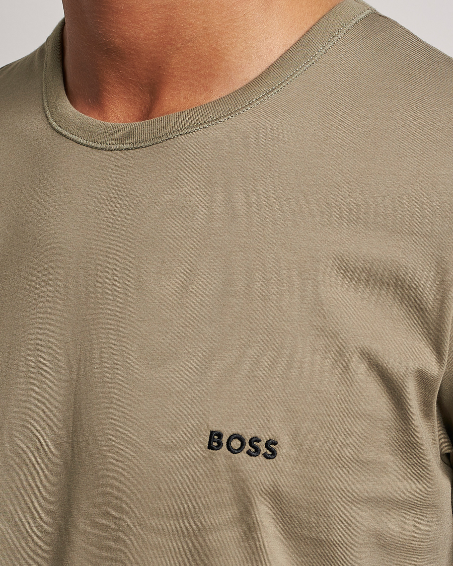 Hombres | Camisetas | BOSS BLACK | 3-Pack Crew Neck T-Shirt Green/Black/Navy