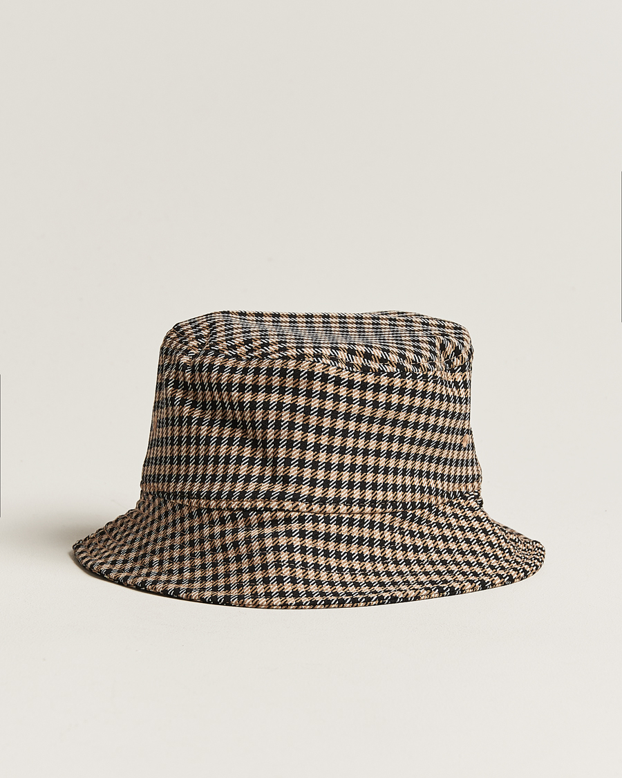 Hombres | BOSS BLACK Saul Checked Bucket Hat Medium Beige | BOSS BLACK | Saul Checked Bucket Hat Medium Beige