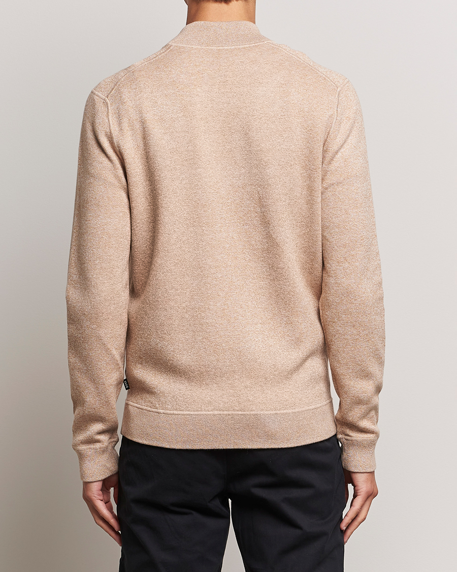 Hombres | Jerséis y prendas de punto | BOSS BLACK | Onorto Full Zip Sweater Medium Beige