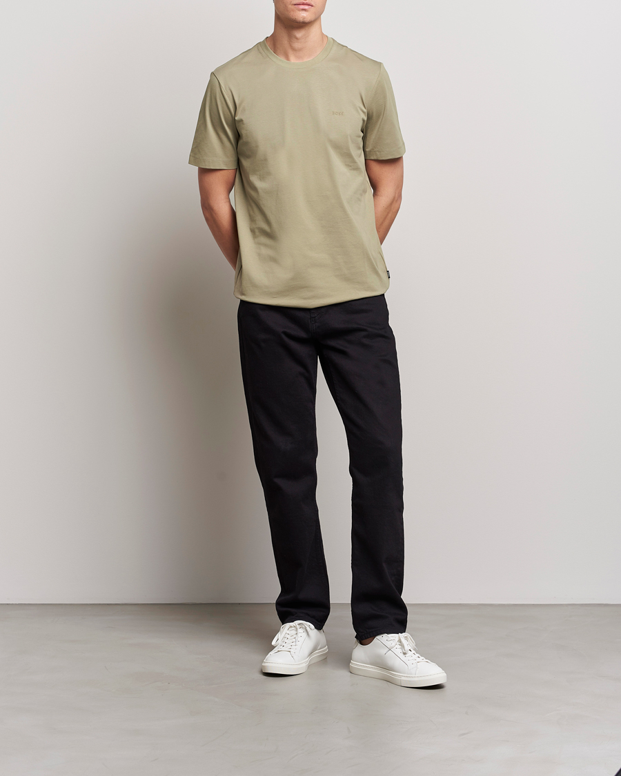 Hombres | Camisetas | BOSS BLACK | Thompson Crew Neck T-Shirt Pastel Green