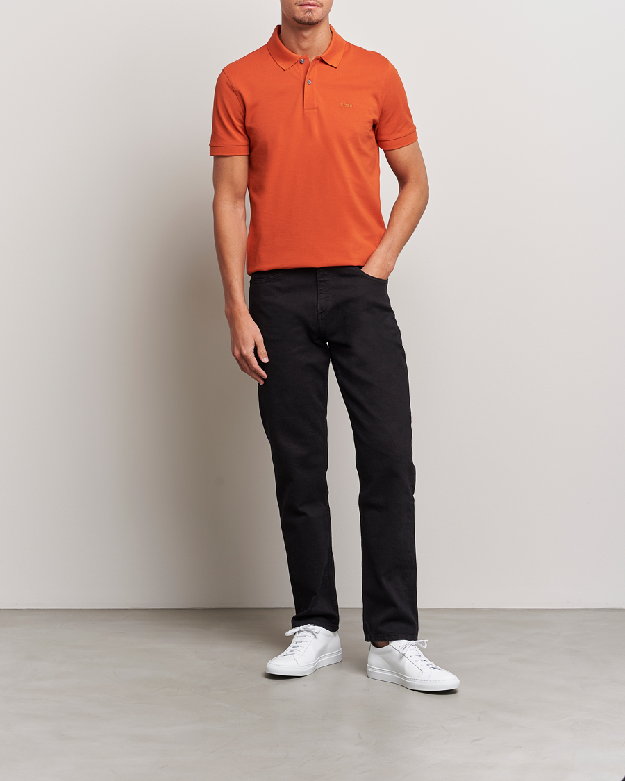 Hombres | Polos | BOSS BLACK | Pallas Polo Dark Orange