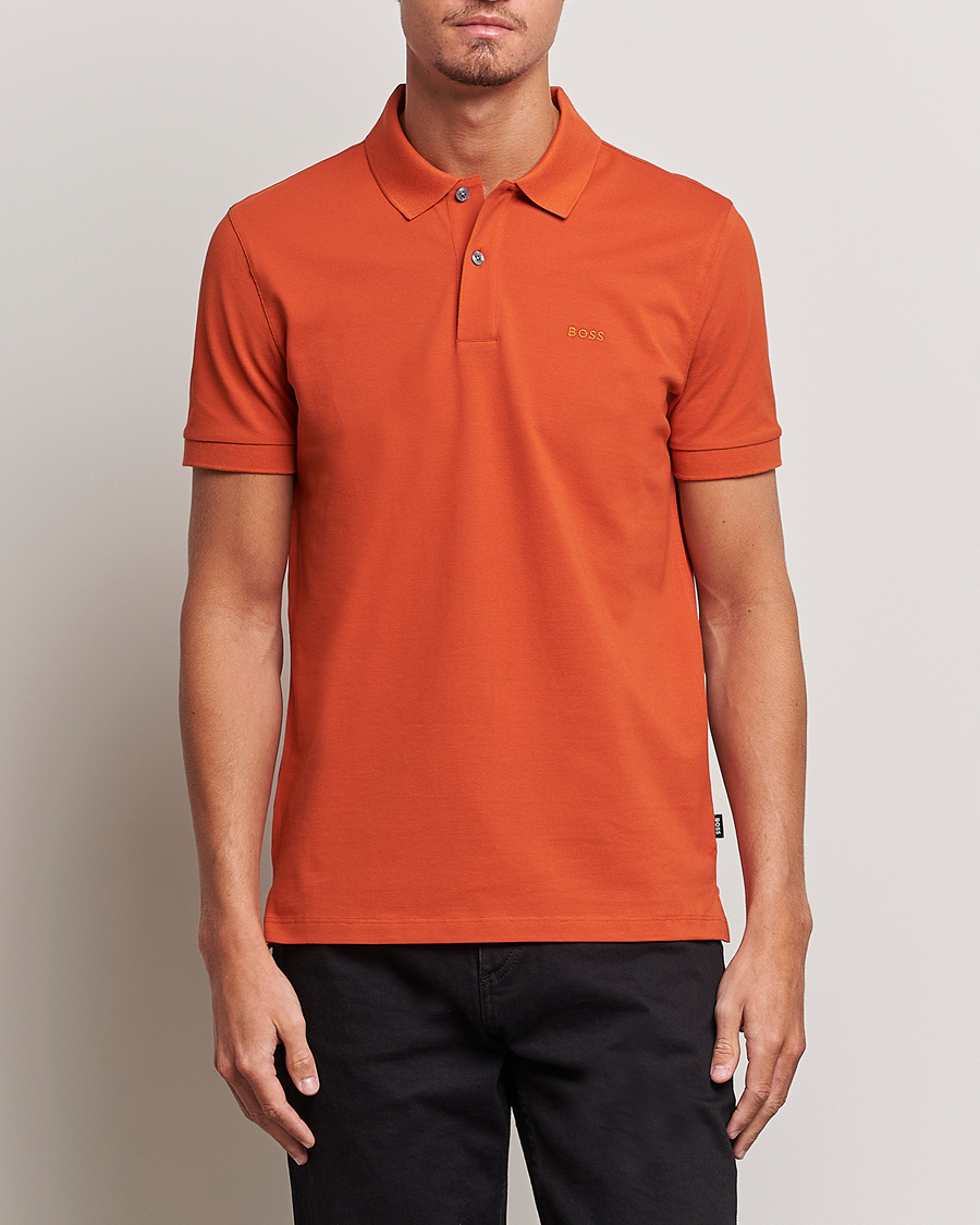 Hombres | Polos | BOSS BLACK | Pallas Polo Dark Orange