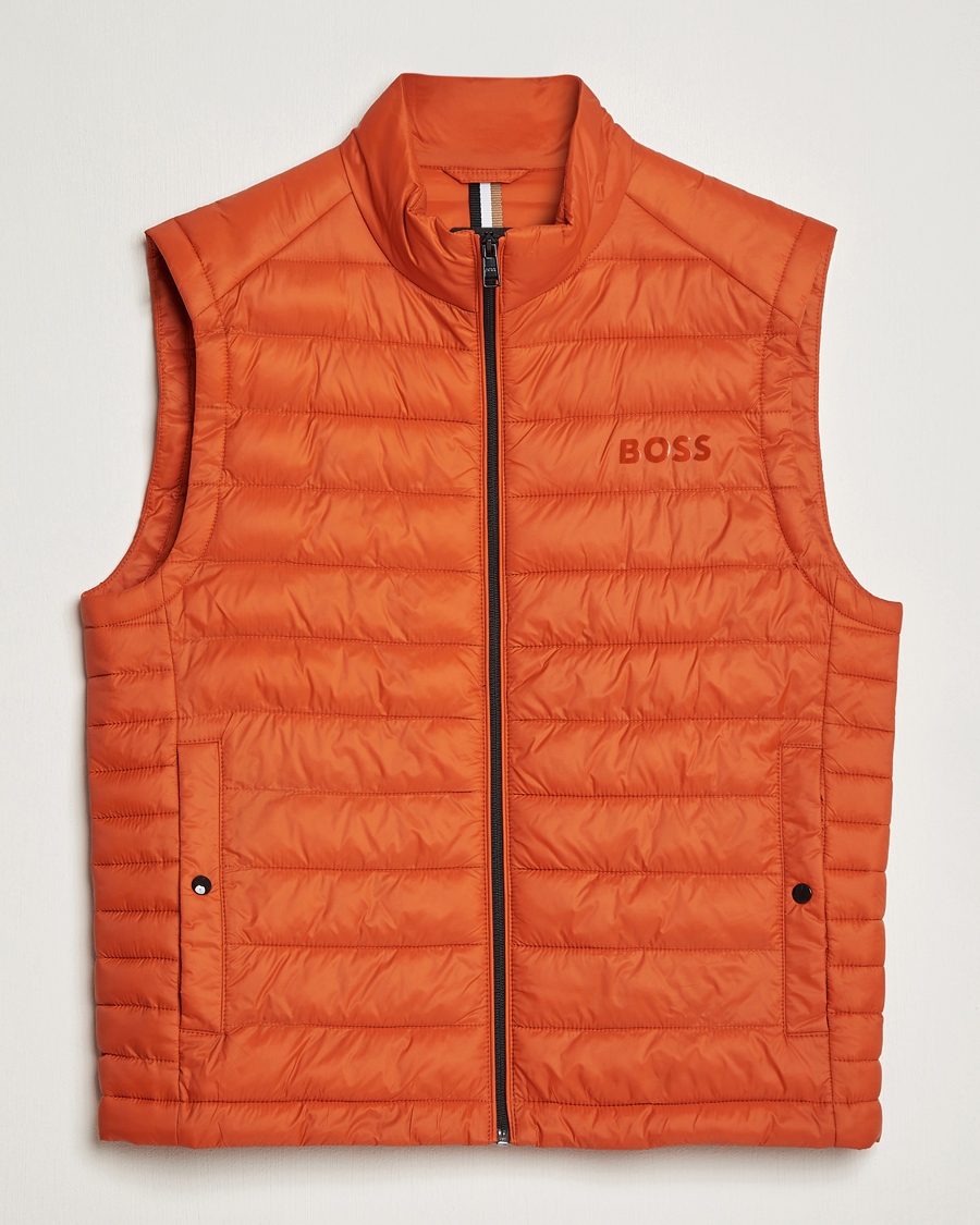 Hombres | Abrigos y chaquetas | BOSS BLACK | Calano Down Vest Dark Orange