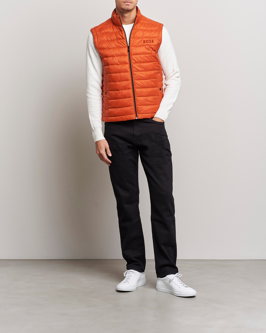 Hombres | Abrigos y chaquetas | BOSS BLACK | Calano Down Vest Dark Orange
