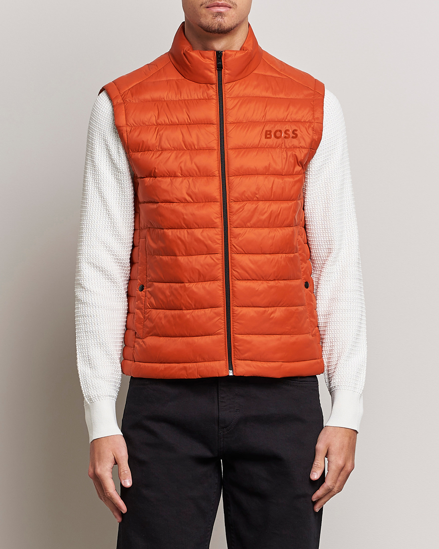 Hombres | Abrigos y chaquetas | BOSS BLACK | Calano Down Vest Dark Orange