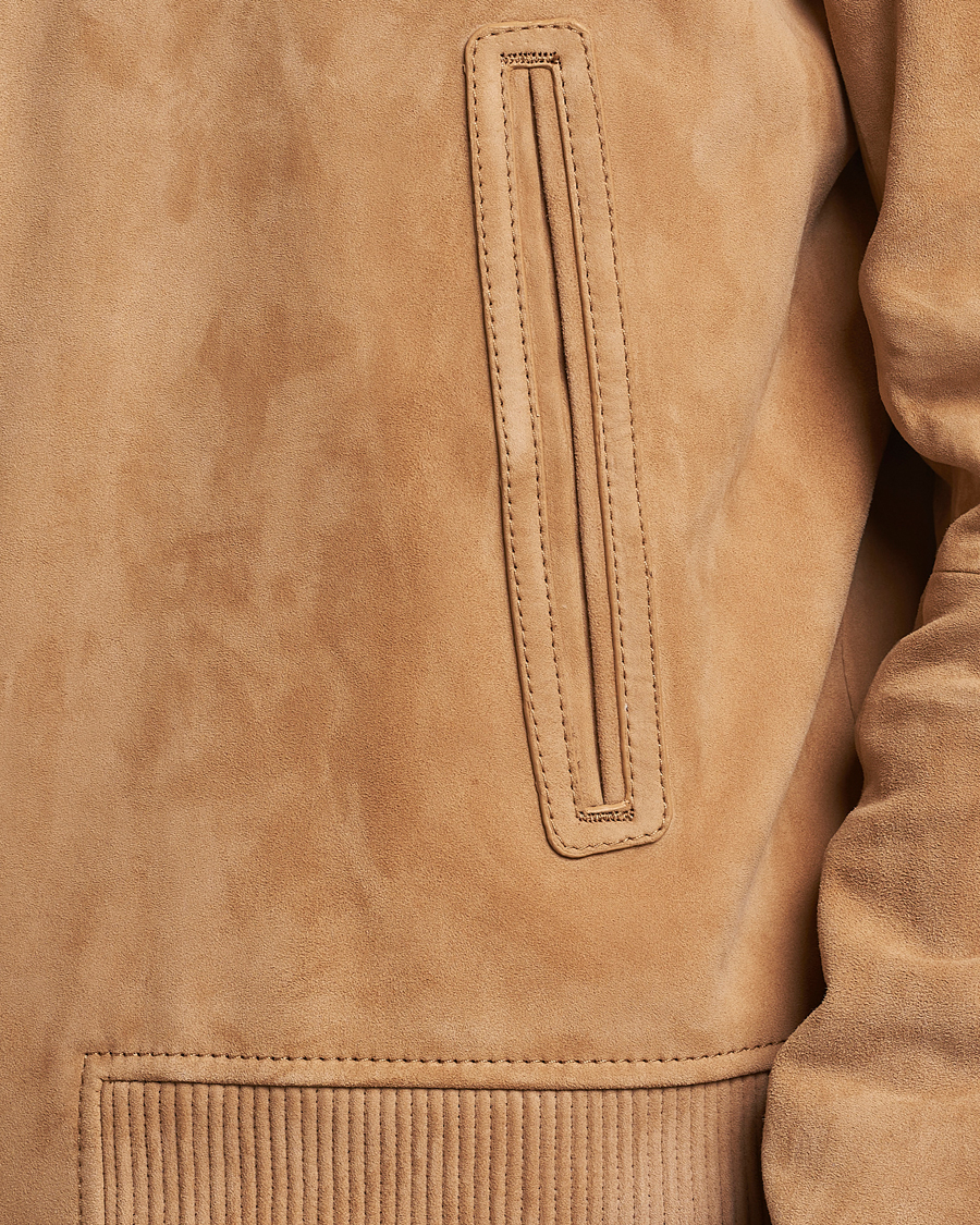 Hombres | Abrigos y chaquetas | BOSS BLACK | Malbano Suede Jacket Medium Beige