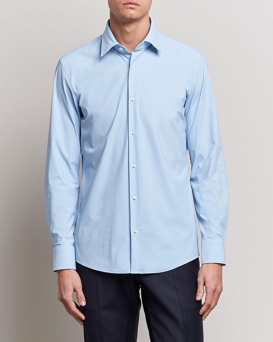 Hombres | Camisas | BOSS BLACK | Hank 4-Way Stretch Shirt Light Blue