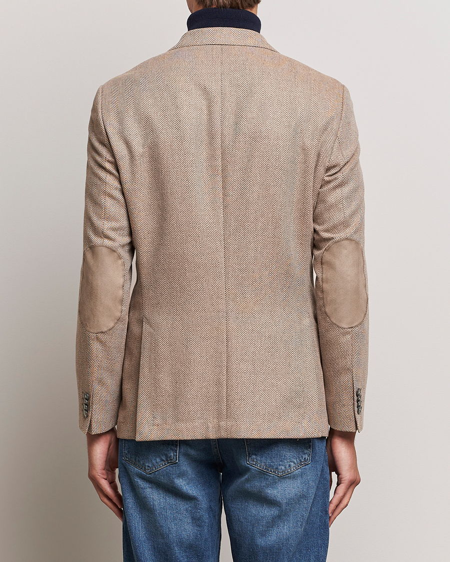 Hombres | Blazers | BOSS BLACK | Huston Herringbone Blazer Medium Beige
