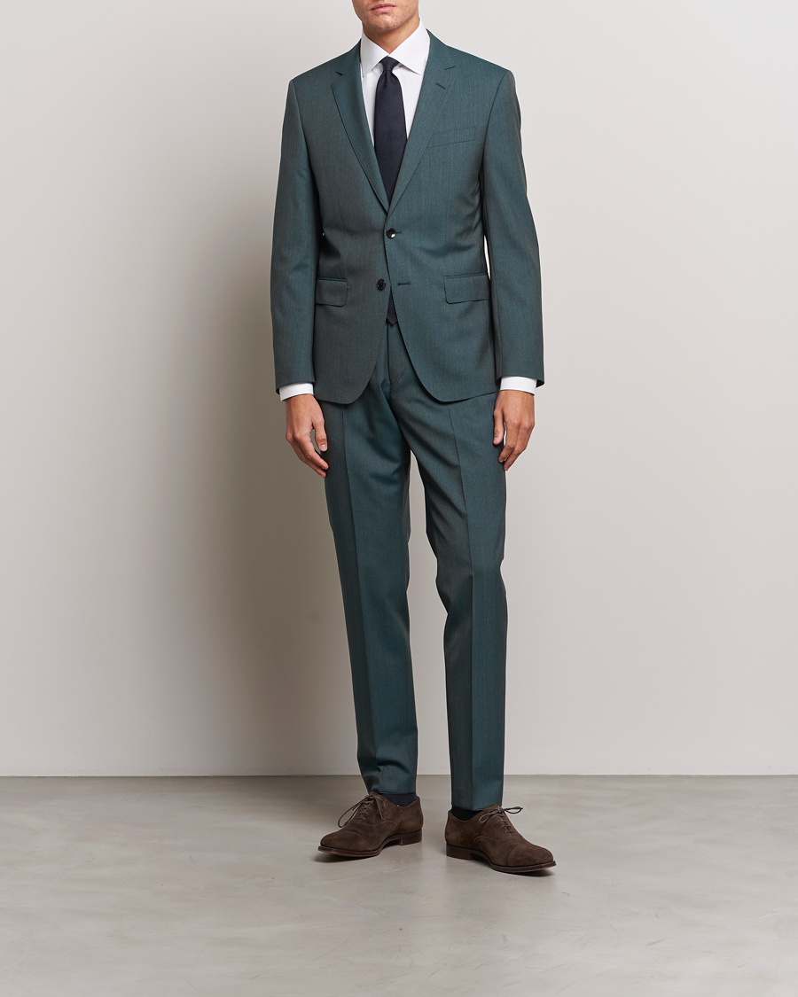 Hombres | Trajes | BOSS BLACK | Huge Wool Suit Open Green