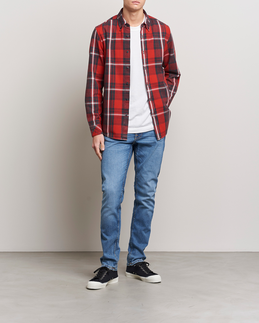 Hombres | Camisas | BOSS ORANGE | Rickert Checked Shirt Red/Grey