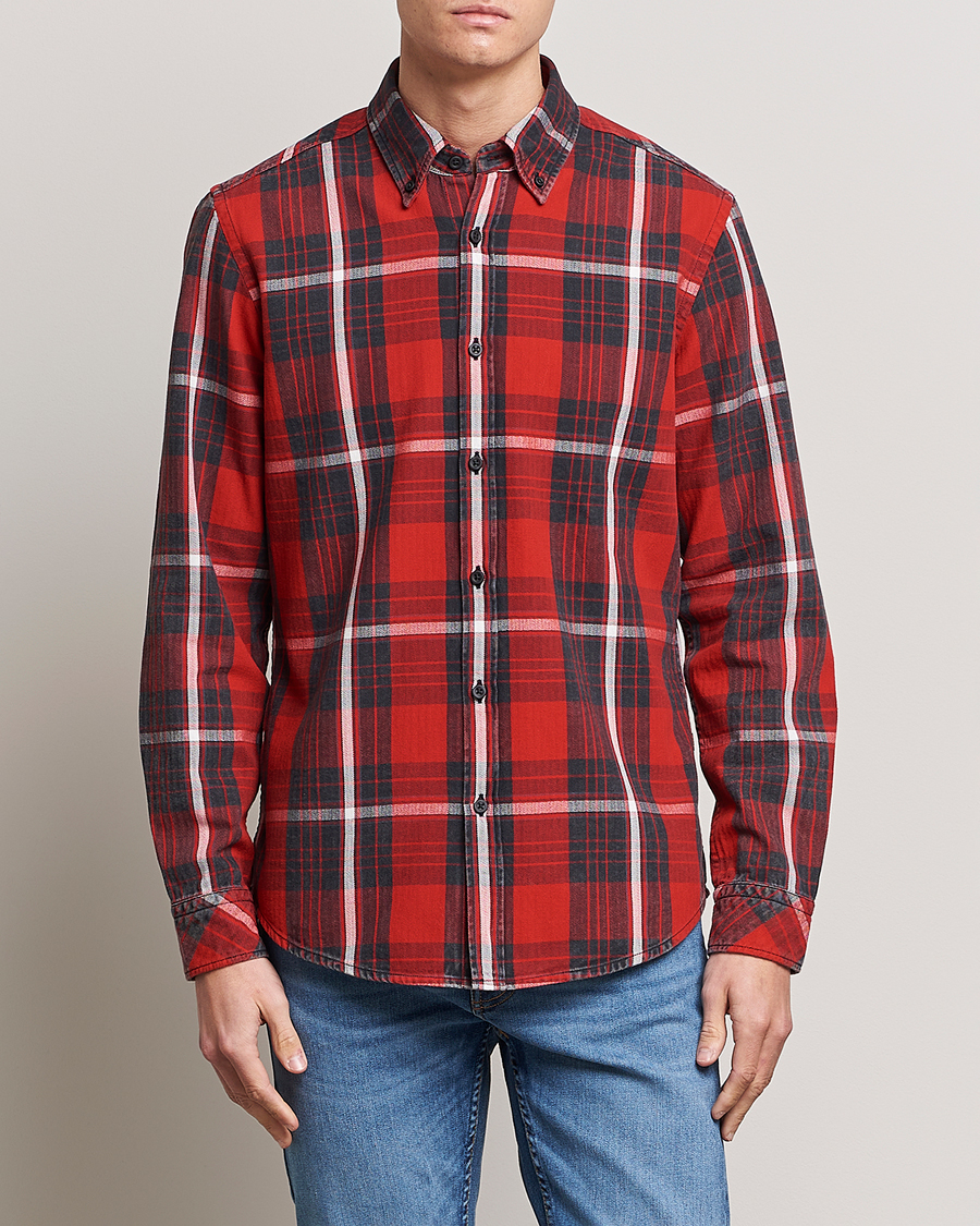 Hombres | Camisas | BOSS ORANGE | Rickert Checked Shirt Red/Grey
