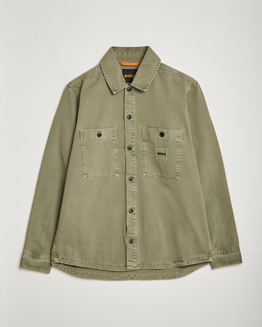 Hombres | Camisas | BOSS ORANGE | Locky Pocket Overshirt Pastel Green