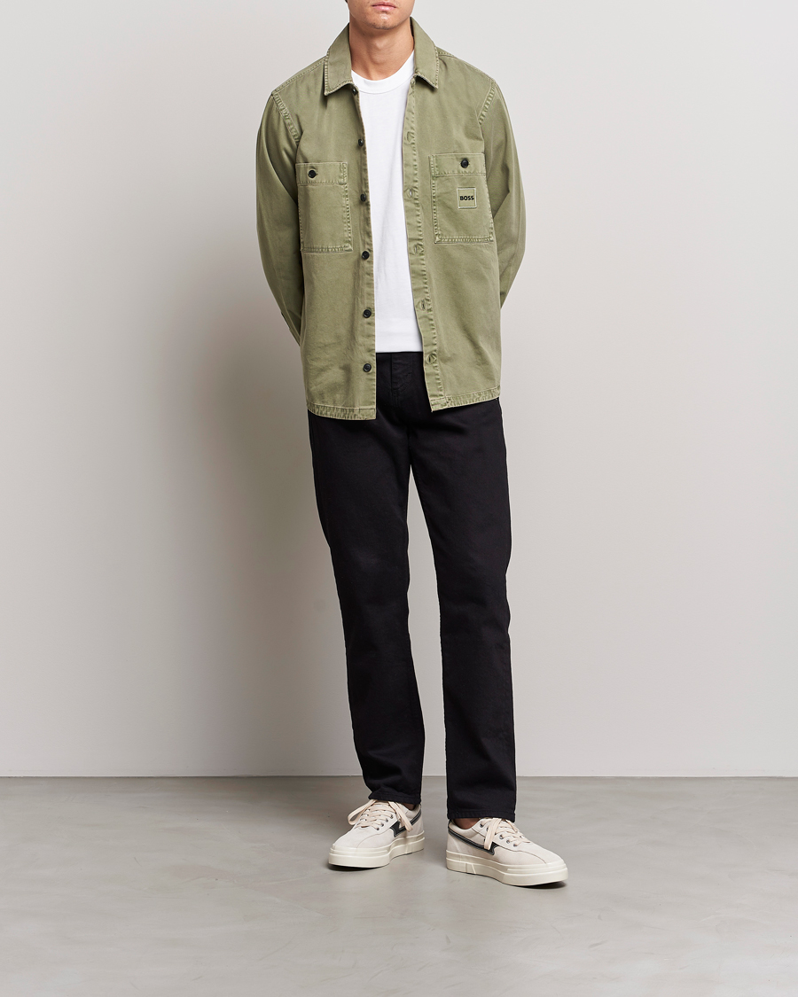 Hombres | Camisas | BOSS ORANGE | Locky Pocket Overshirt Pastel Green