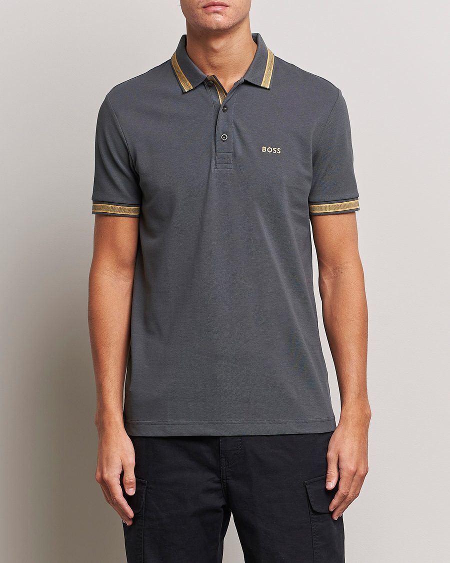 Hombres | Polos | BOSS GREEN | Paddy Piké Dark Grey
