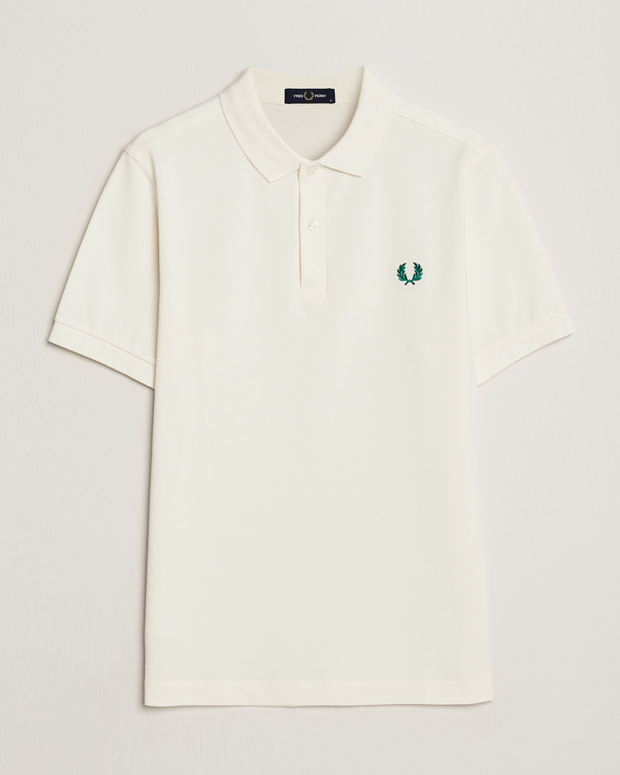 Hombres | Polos | Fred Perry | Plain Polo Shirt Light Ecru