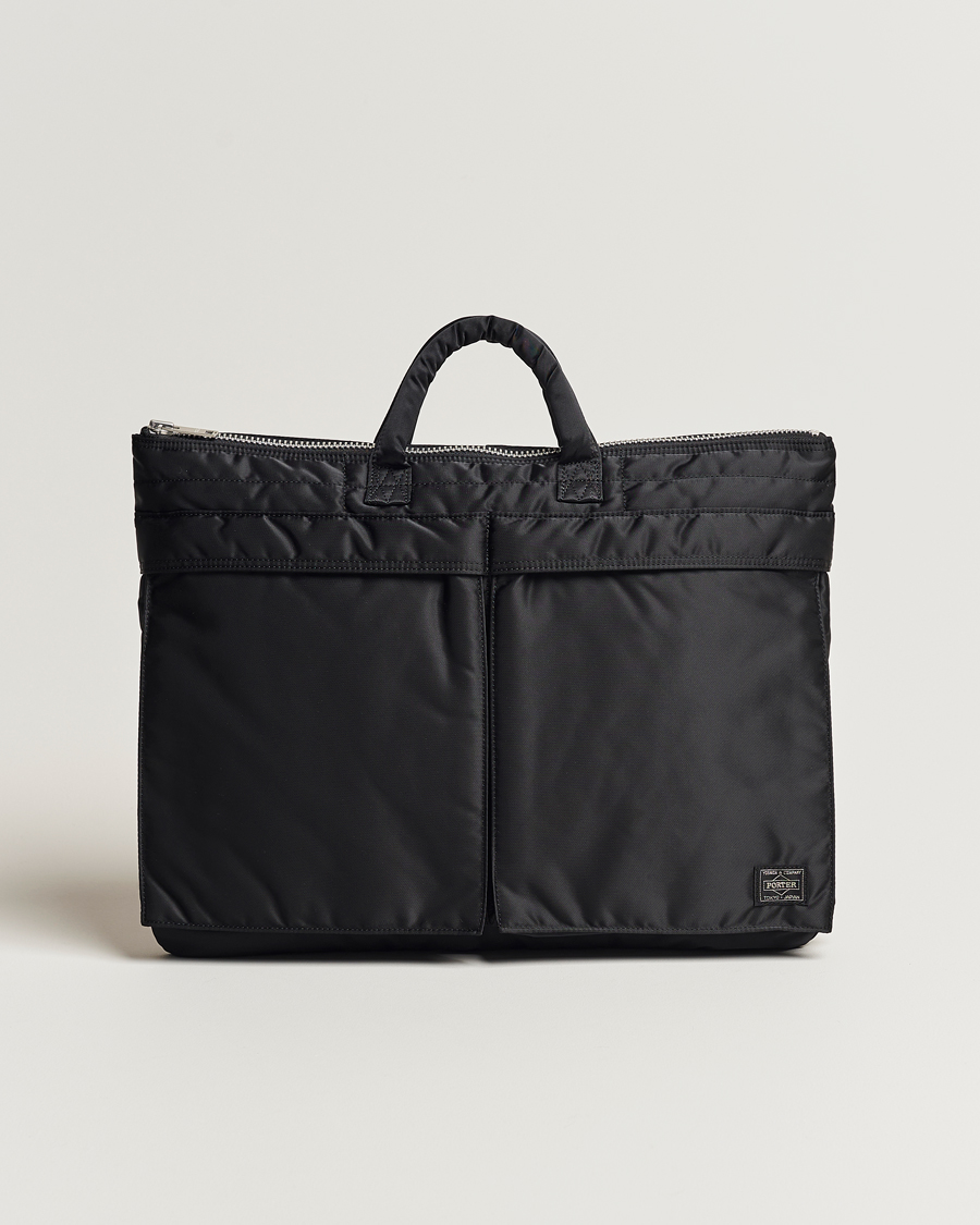 Hombres | Porter-Yoshida & Co. Tanker Short Helmet Bag Black | Porter-Yoshida & Co. | Tanker Short Helmet Bag Black