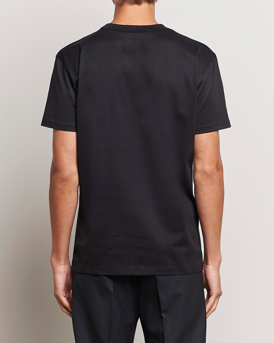 Hombres | Camisetas | Bread & Boxers | Pima Cotton Crew Neck T-Shirt Black