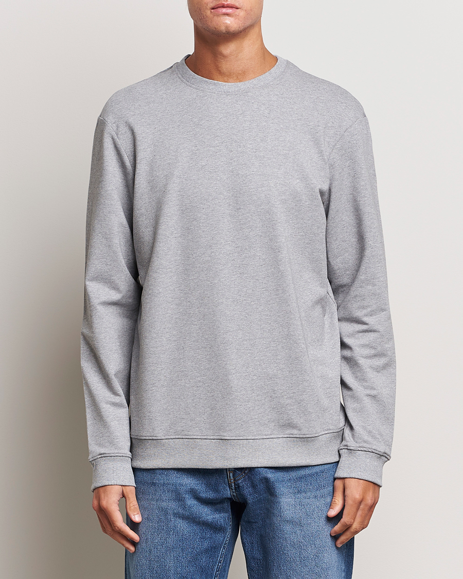 Hombres | Jerséis y prendas de punto | Bread & Boxers | Loungewear Crew Neck Sweatshirt Grey Melange
