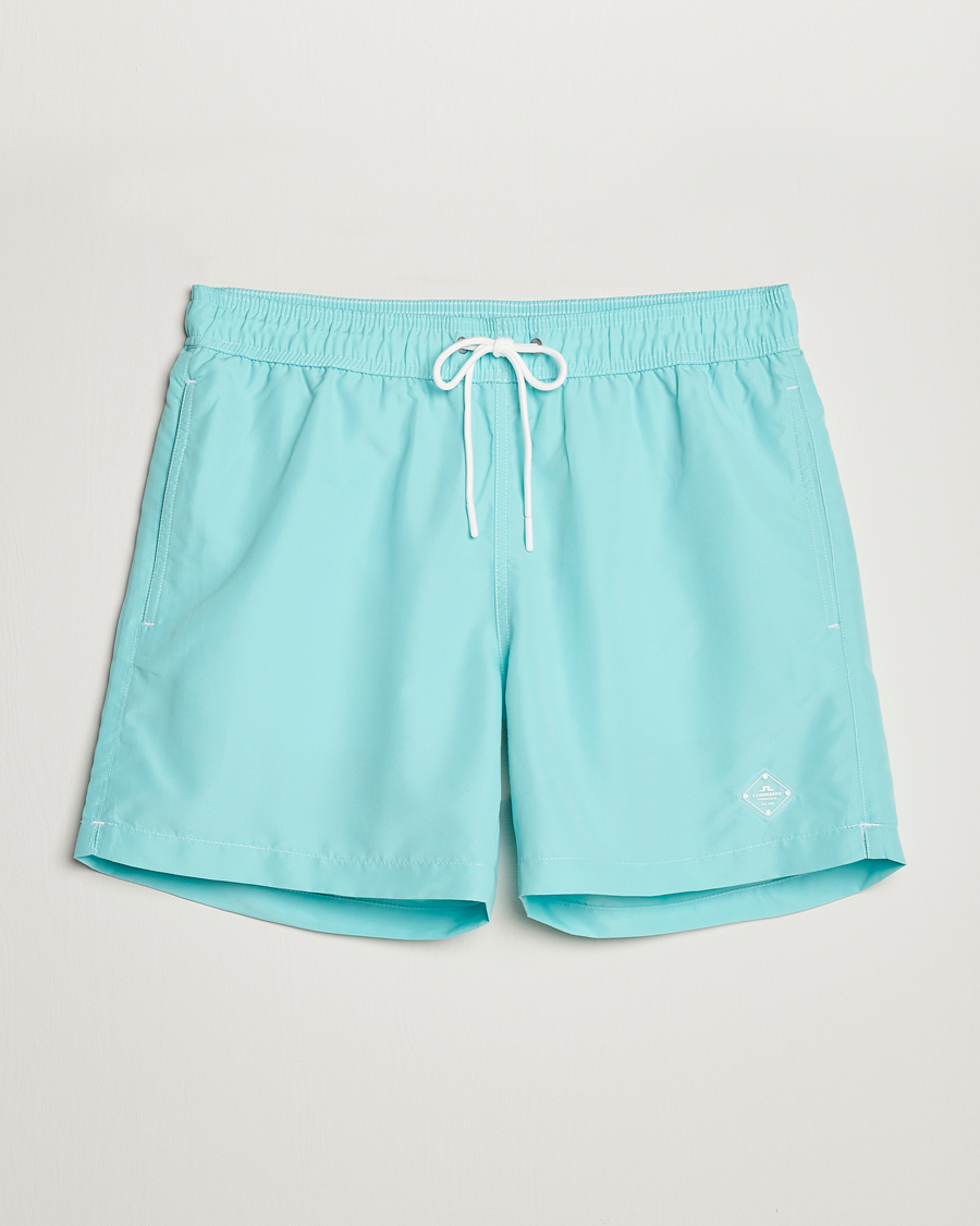 Hombres | Bañadores | J.Lindeberg | Banks Solid Swimshorts Aqua Splash