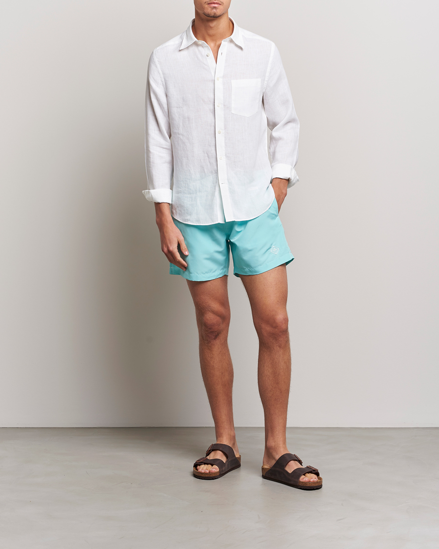 Hombres | Bañadores | J.Lindeberg | Banks Solid Swimshorts Aqua Splash