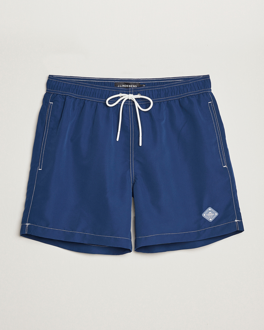 Hombres | Bañadores | J.Lindeberg | Banks Solid Swimshorts Midnight Blue