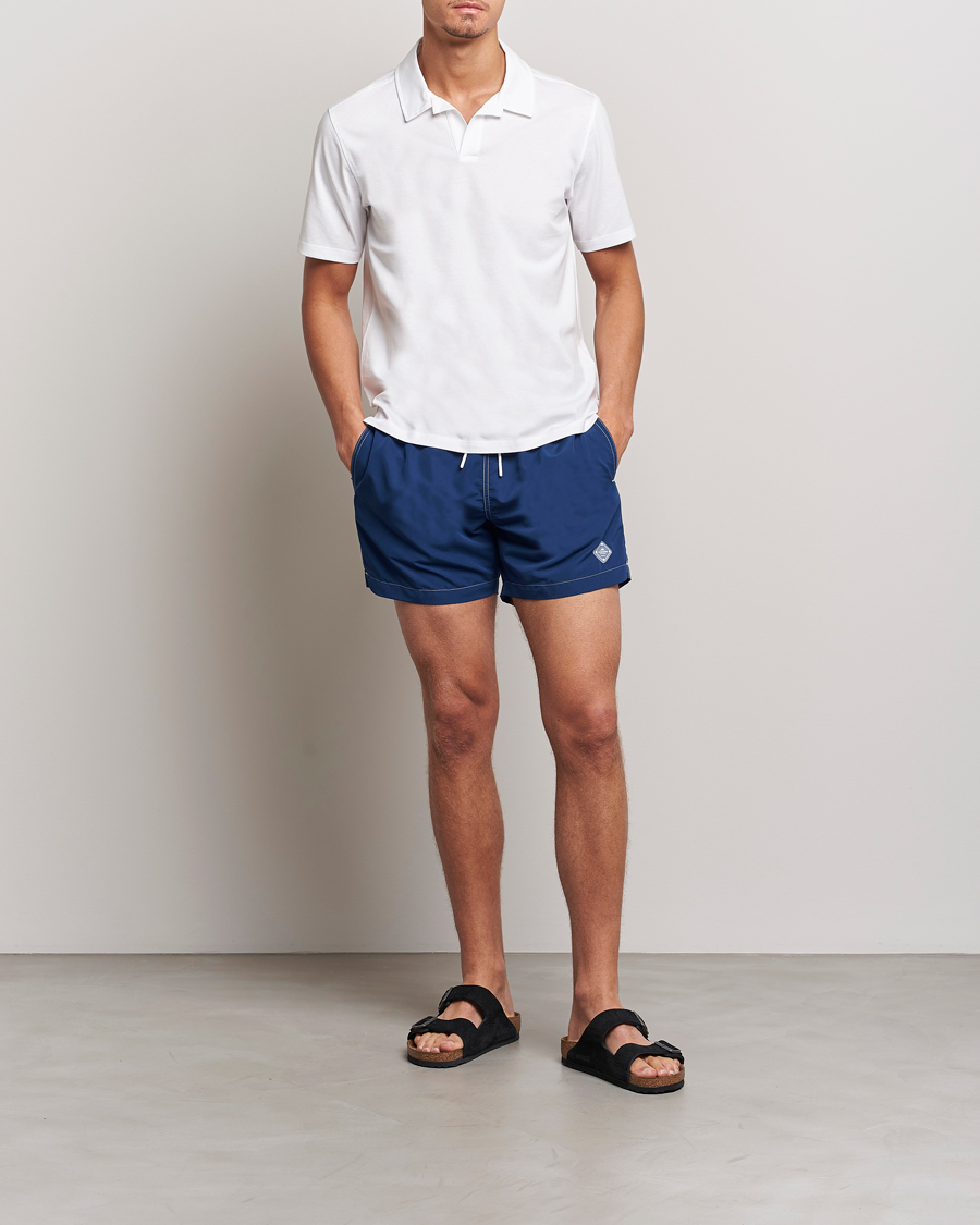 Hombres | Bañadores | J.Lindeberg | Banks Solid Swimshorts Midnight Blue