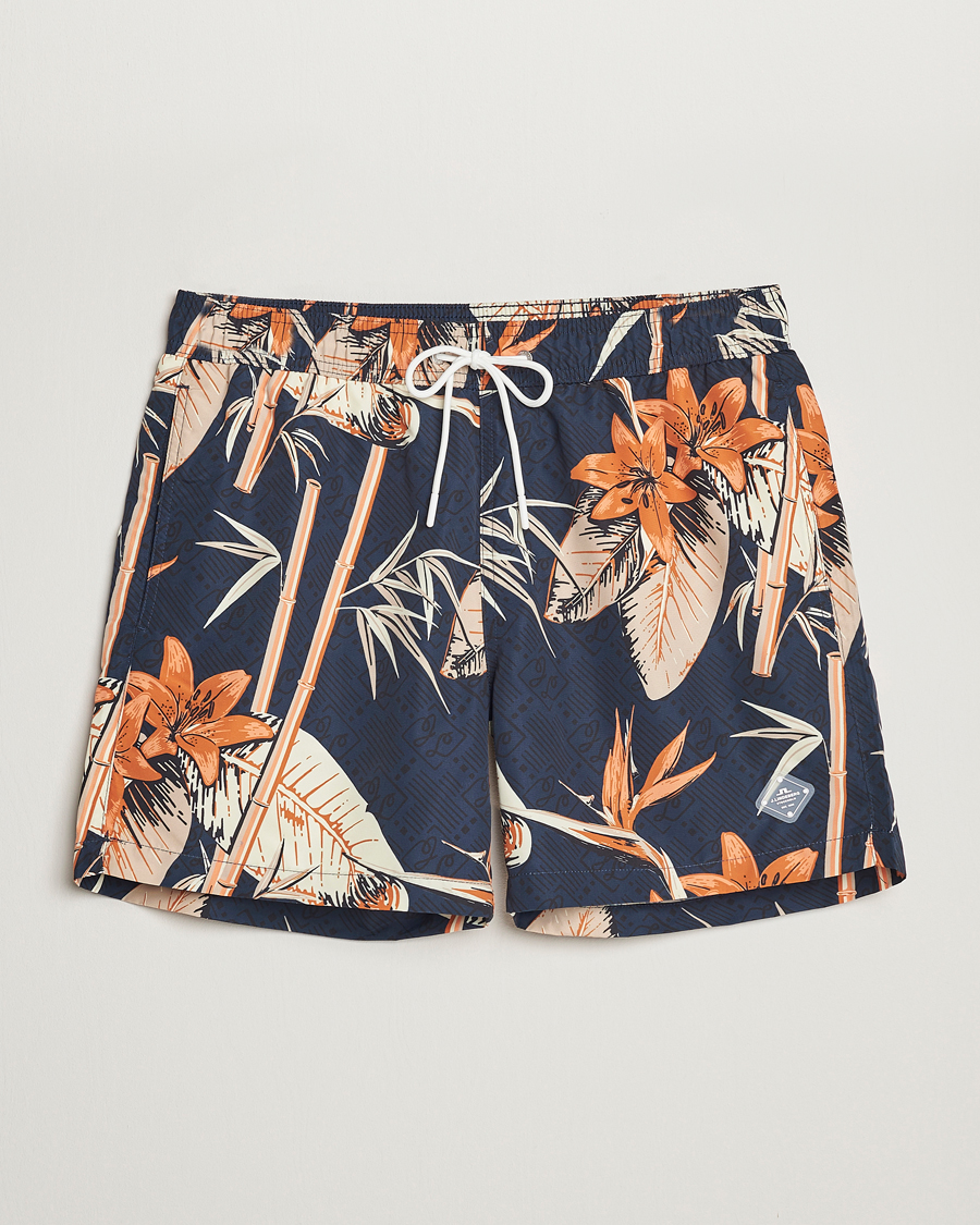 Hombres | Bañadores | J.Lindeberg | Banks Tropical Swimshorts Navy