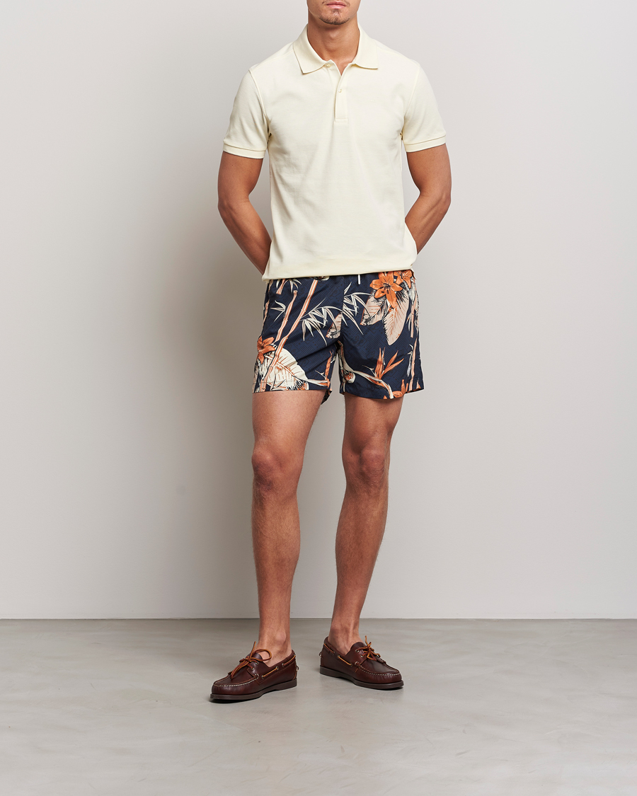 Hombres | Bañadores | J.Lindeberg | Banks Tropical Swimshorts Navy
