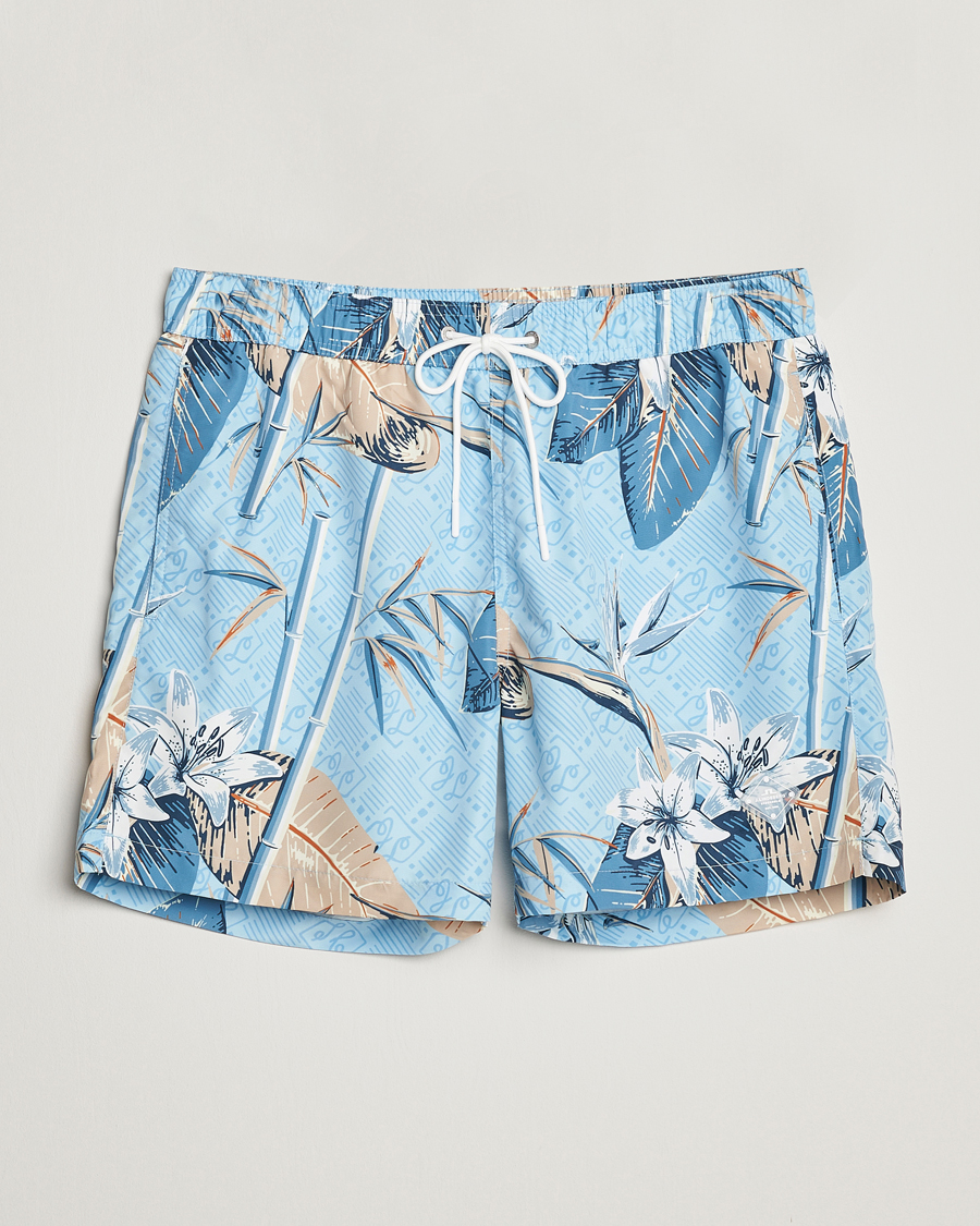 Hombres | Bañadores | J.Lindeberg | Banks Tropical Swimshorts Dream Blue