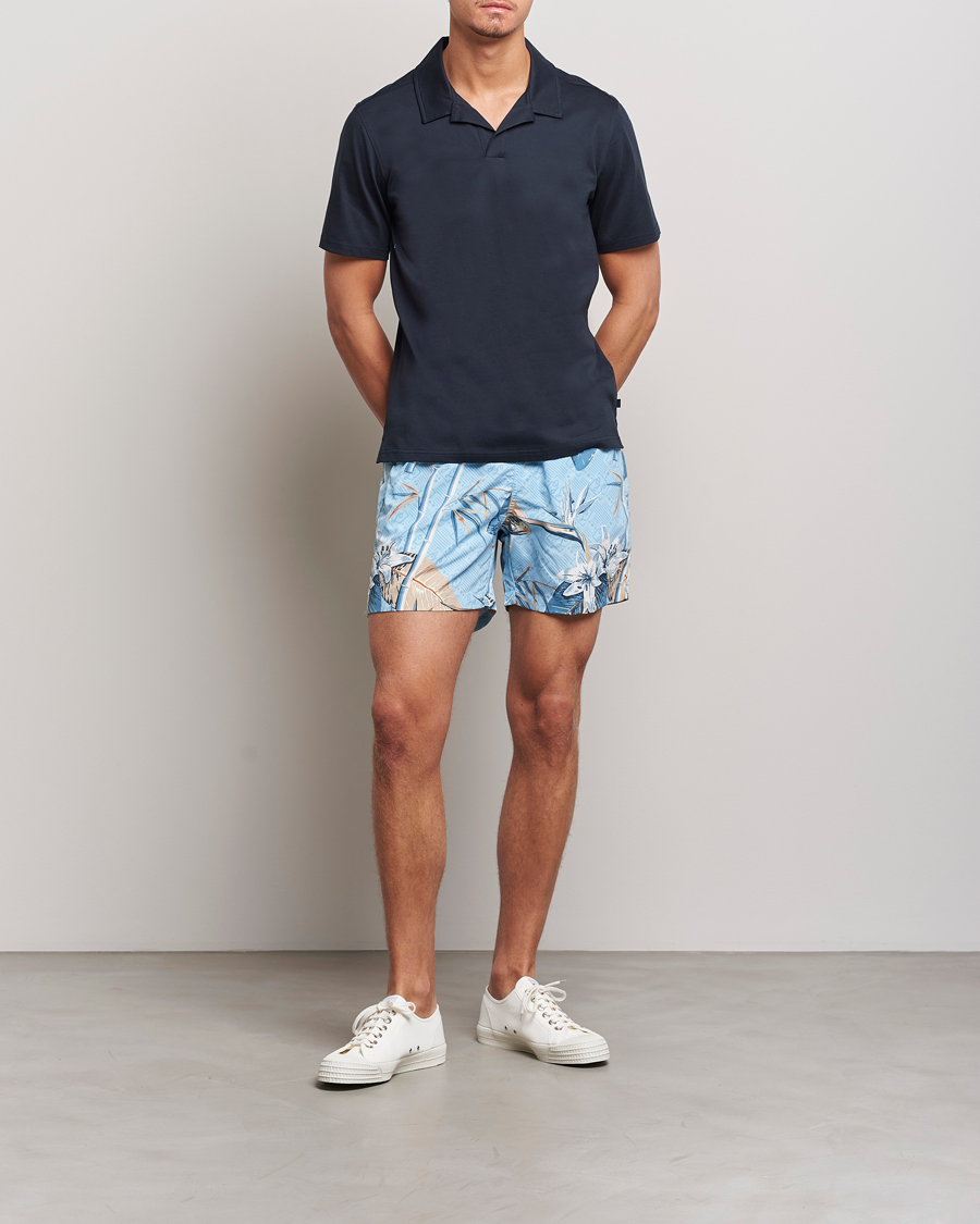 Hombres | Bañadores | J.Lindeberg | Banks Tropical Swimshorts Dream Blue