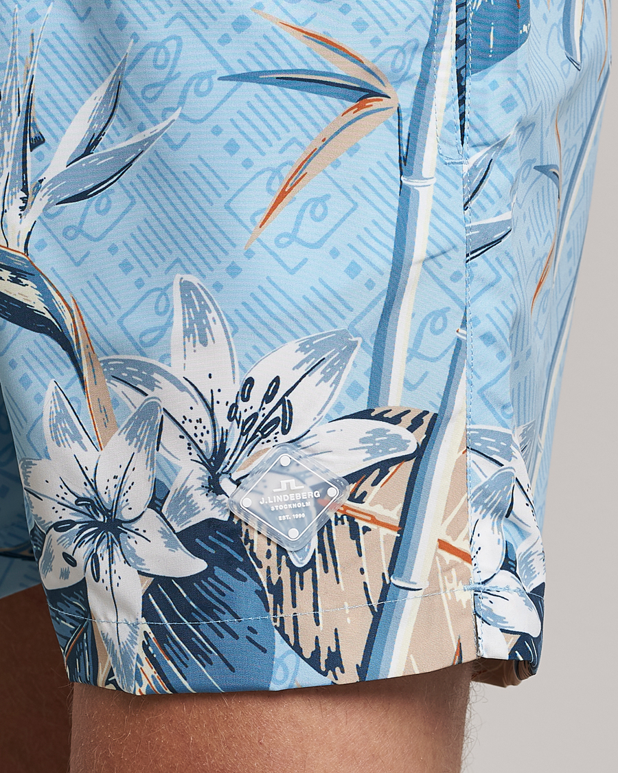 Hombres | Bañadores | J.Lindeberg | Banks Tropical Swimshorts Dream Blue