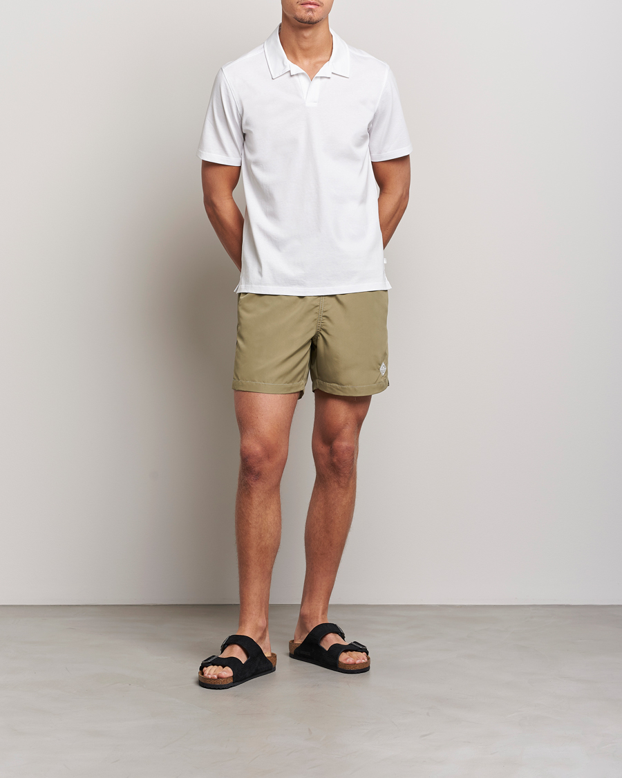 Hombres | Polos | J.Lindeberg | Asher Open Collar Polo Shirt White