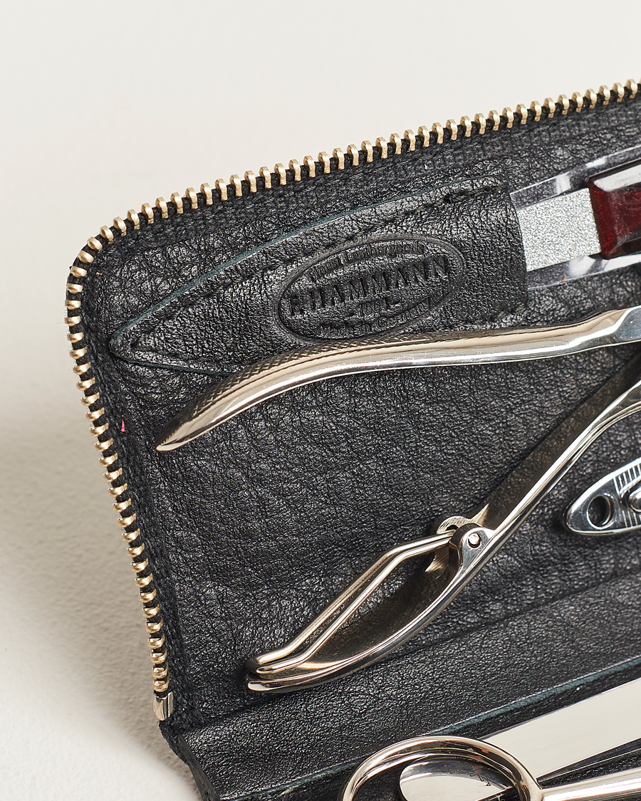 Hombres | F. Hammann Men's Manicure Set Black | F. Hammann | Men's Manicure Set Black