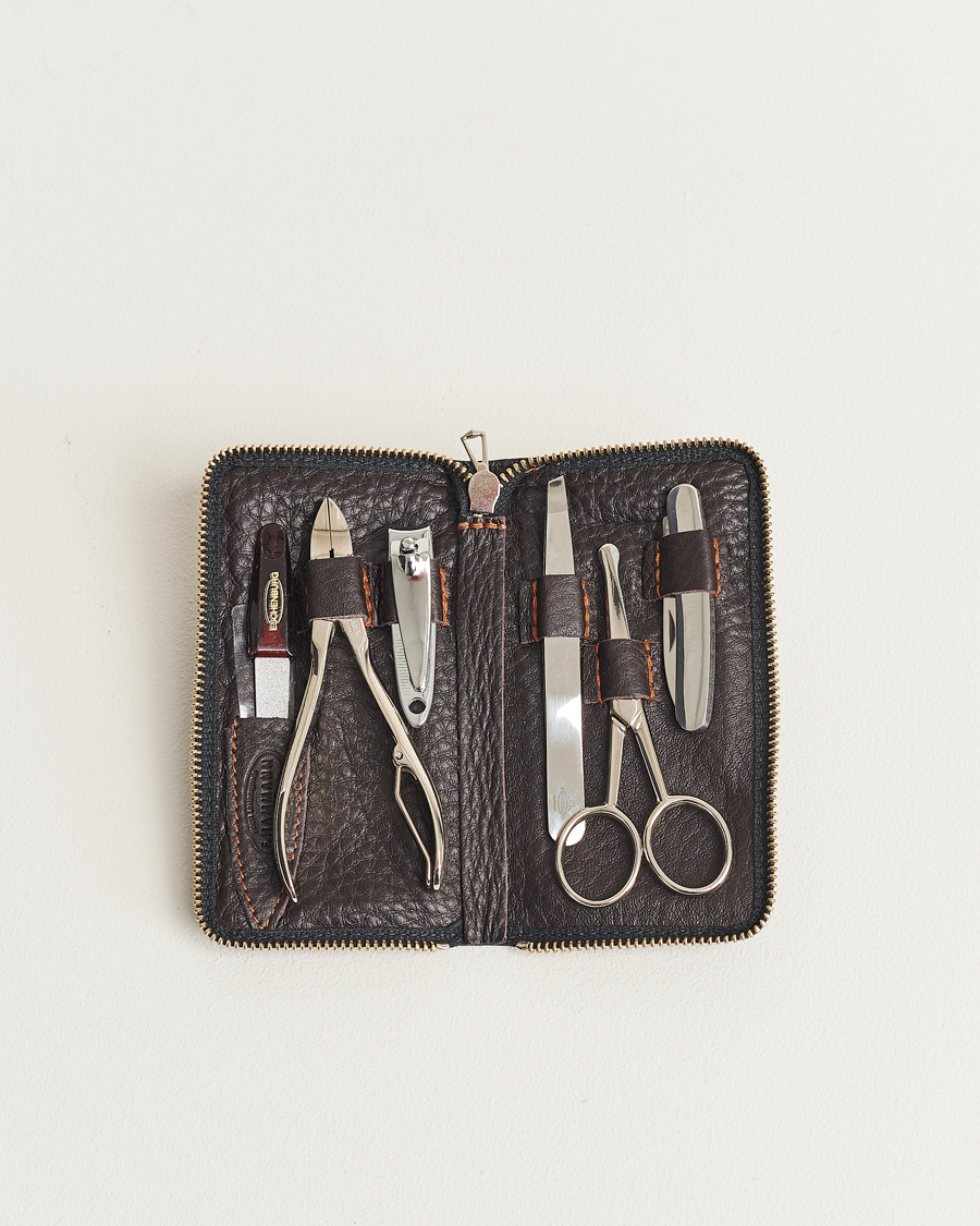 Hombres | F. Hammann Men's Manicure Set Dark Brown | F. Hammann | Men's Manicure Set Dark Brown