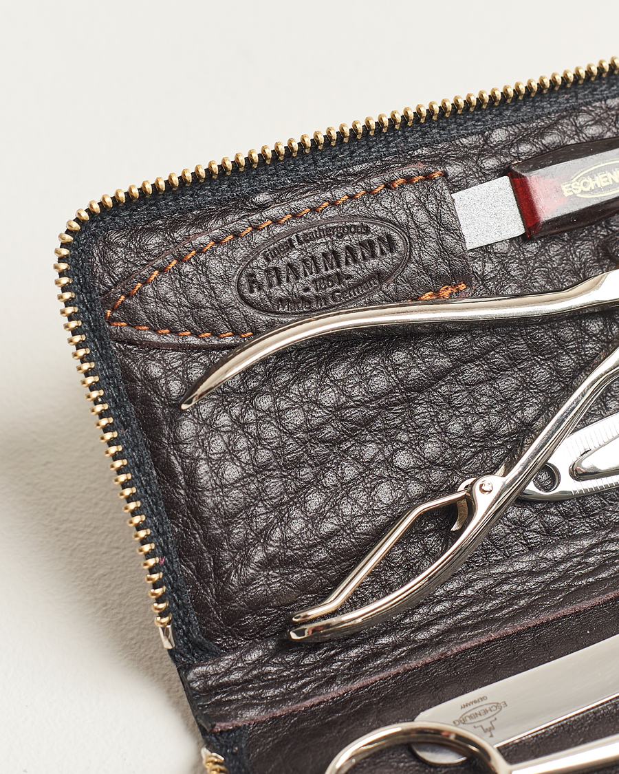 Hombres | F. Hammann Men's Manicure Set Dark Brown | F. Hammann | Men's Manicure Set Dark Brown