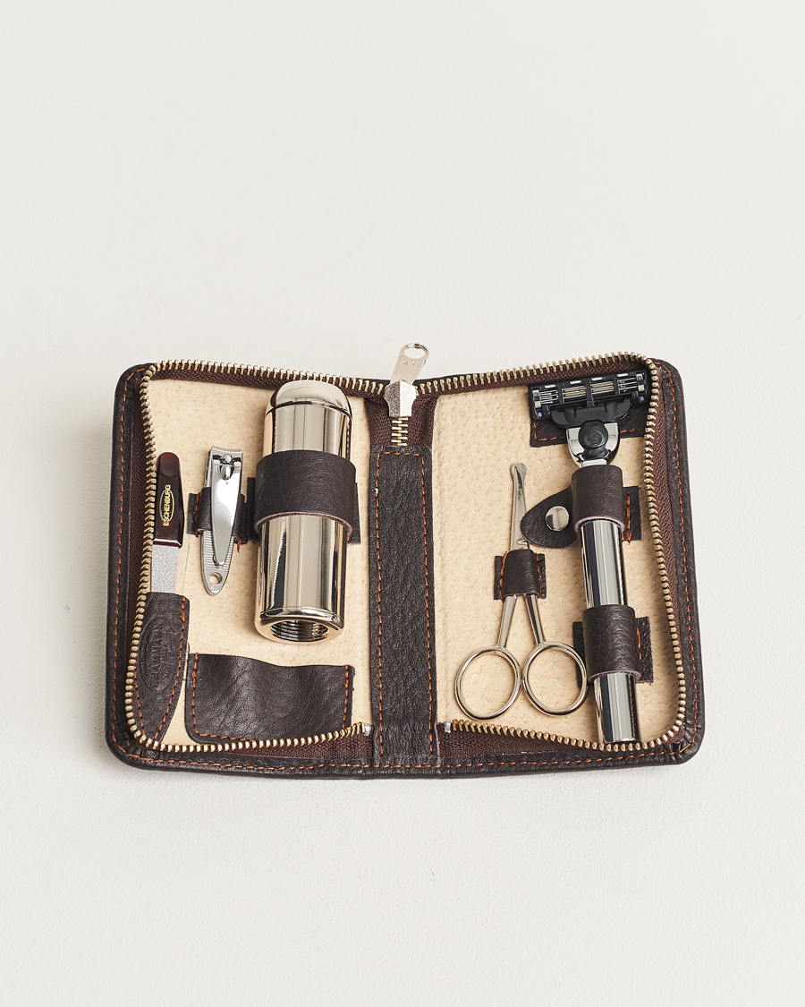 Hombres | Hogar | F. Hammann | Shaving and Manicure Set Dark Brown