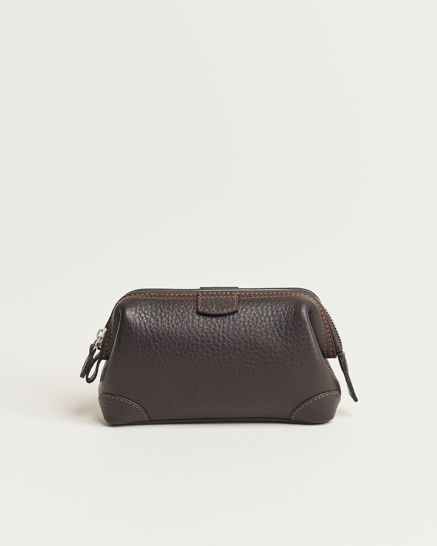 Hombres | Bolsos | F. Hammann | Small Washbag Dark Brown