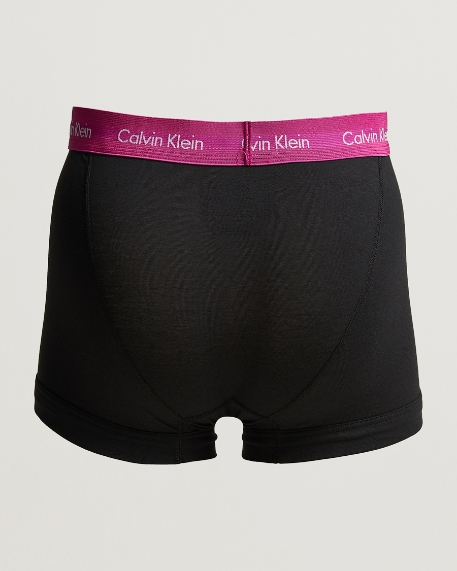 Hombres | Ropa interior y calcetines | Calvin Klein | Cotton Stretch 3-Pack Trunk Pink/Grey/Green