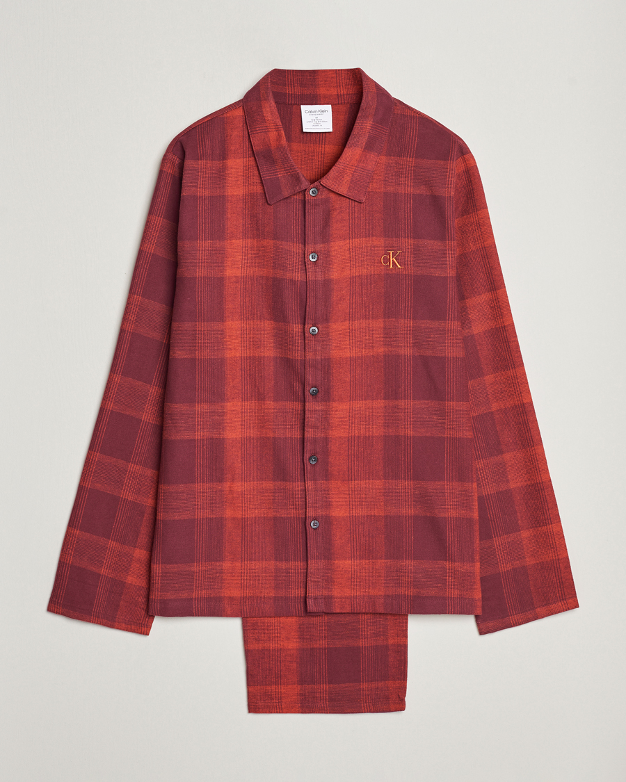 Hombres | Pijamas y batas | Calvin Klein | Cotton Checked Pyjama Set Red