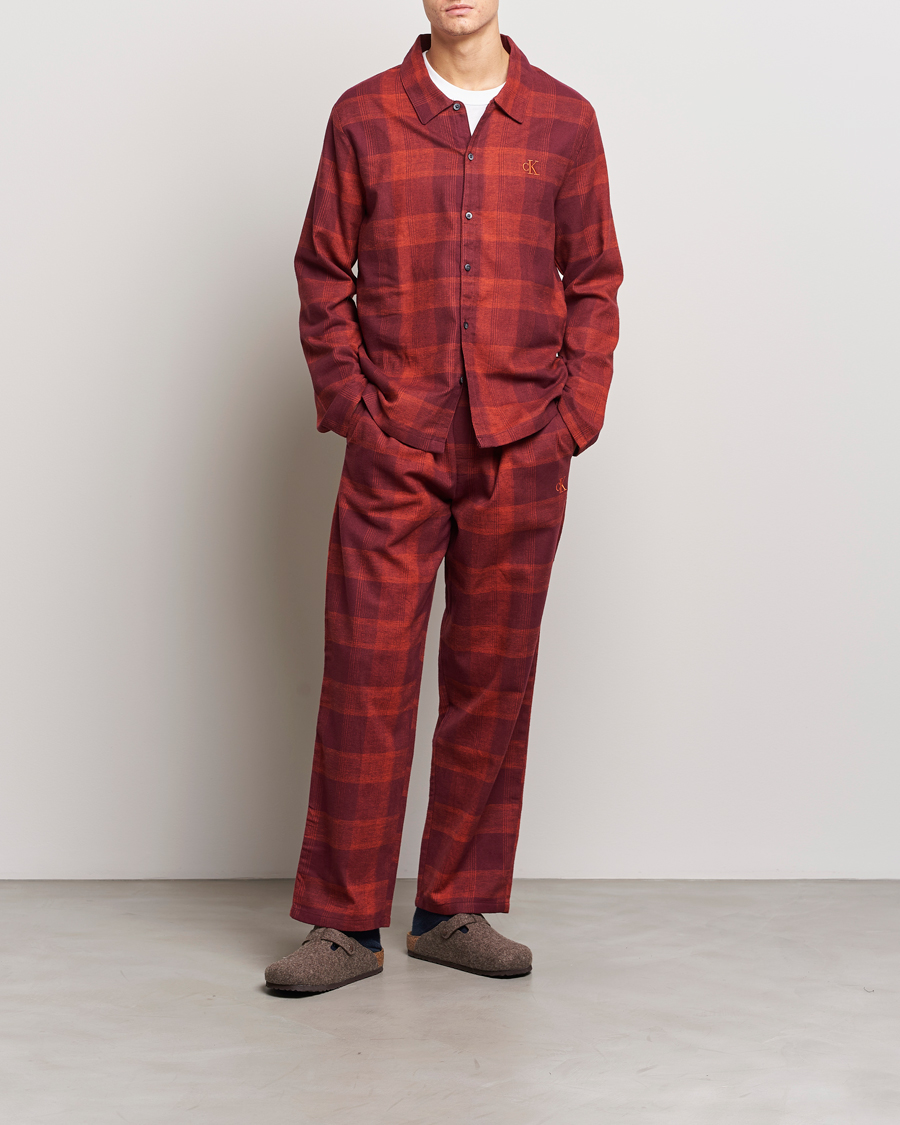 Hombres | Pijamas y batas | Calvin Klein | Cotton Checked Pyjama Set Red