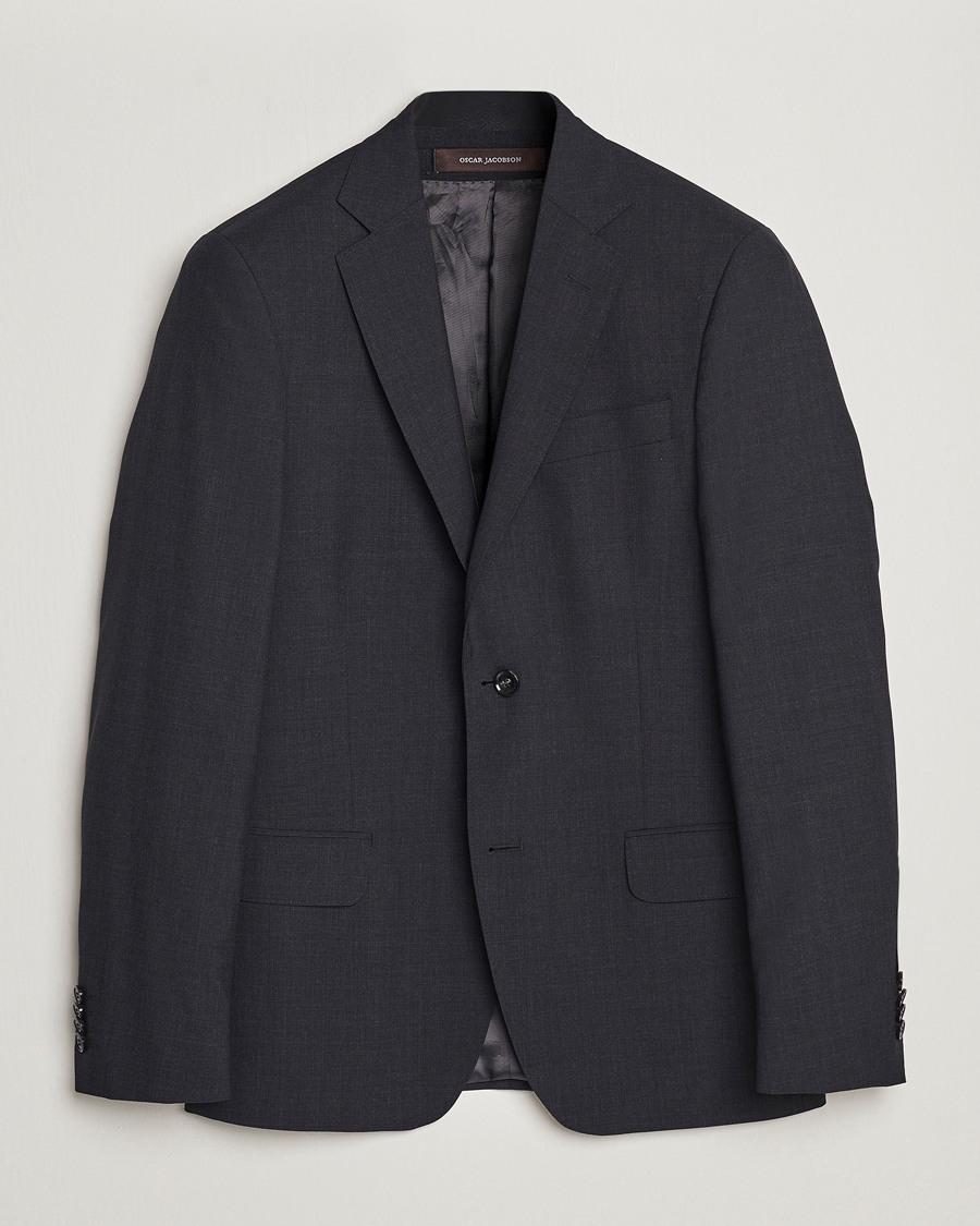 Hombres | Blazers | Oscar Jacobson | Edmund Wool Blazer Grey
